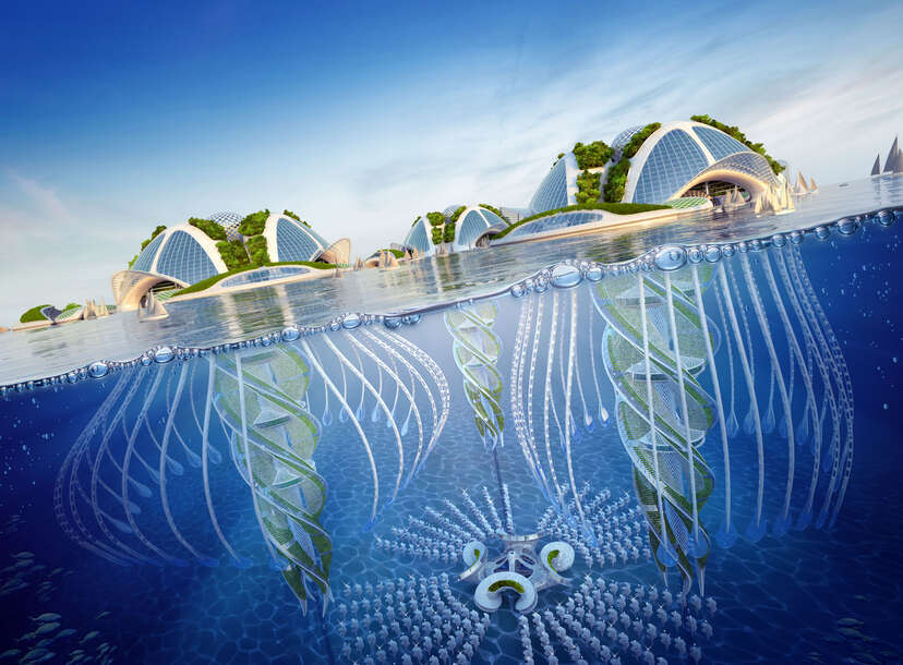 ocean spiral envisioned as the world's first underwater city