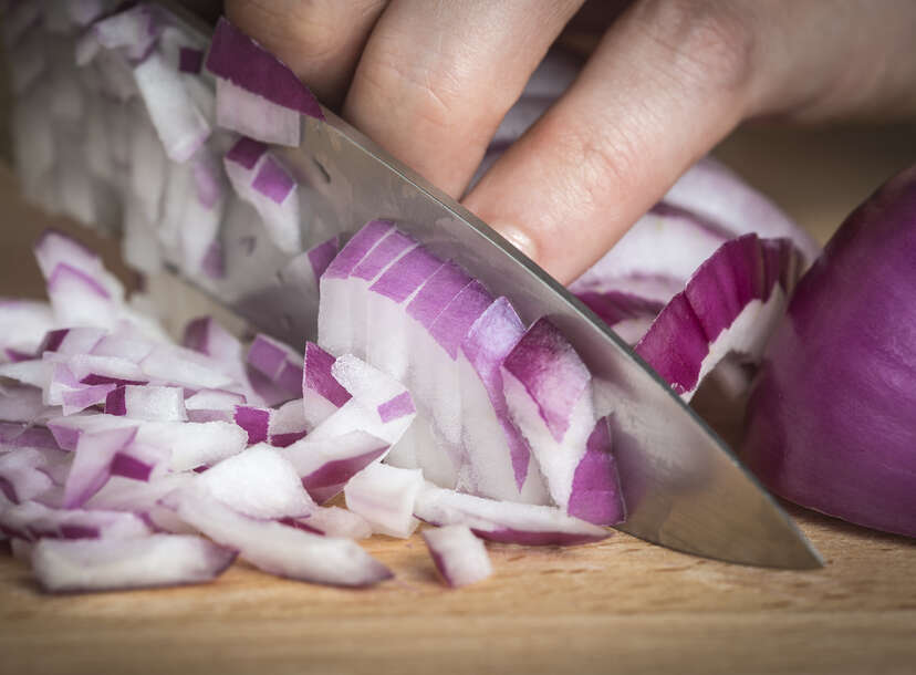 Man Displaying an Onion Grater Painting