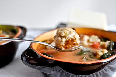 Chicken meatball soup