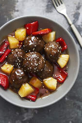 Sweet and sour meatballs