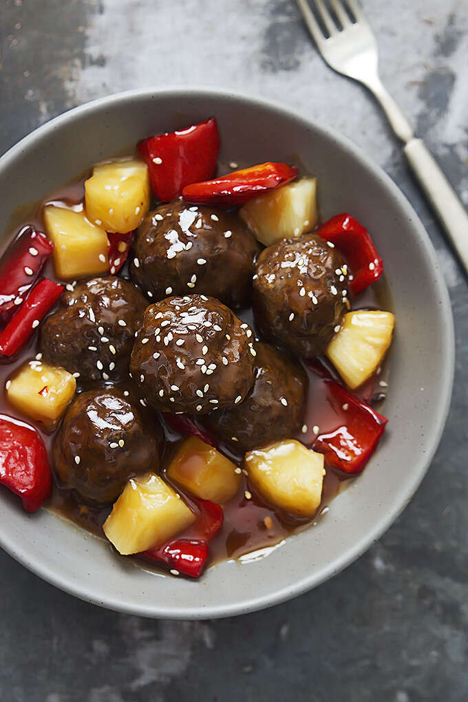 Sweet and sour meatballs