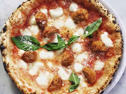 Motorino meatball pizza