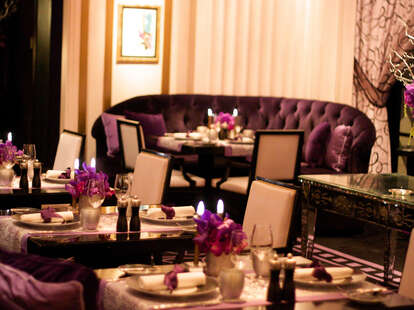 classy interior and dining tables at joel robuchon las vegas