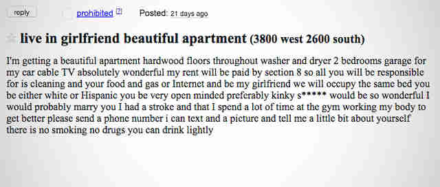 The Weirdest Chicago Roommate Ads On Craigslist Thrillist