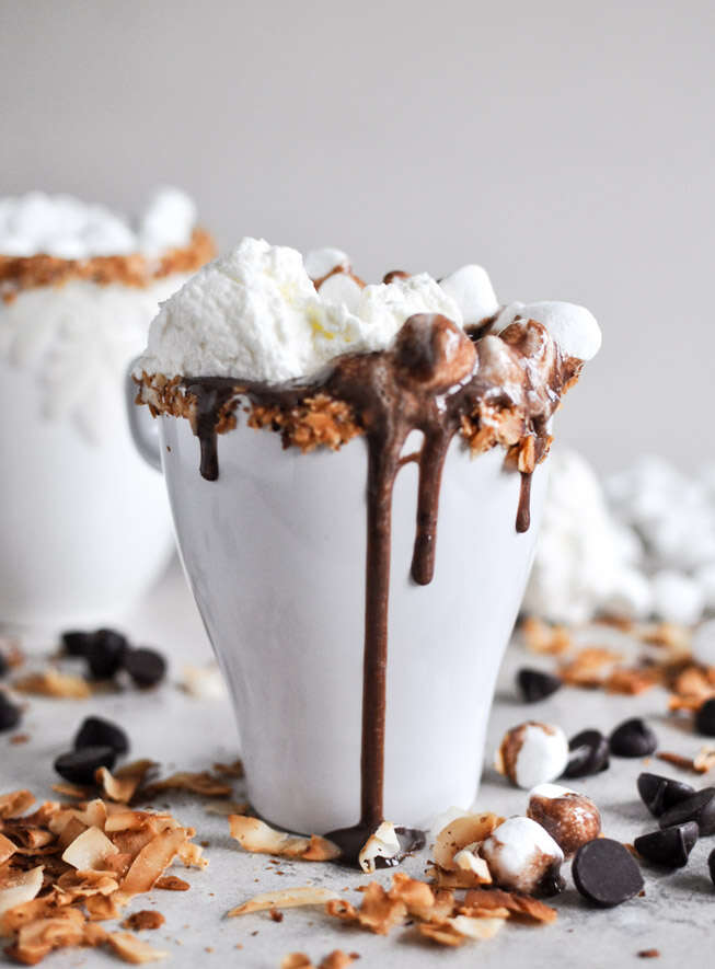 Coconut hot chocolate