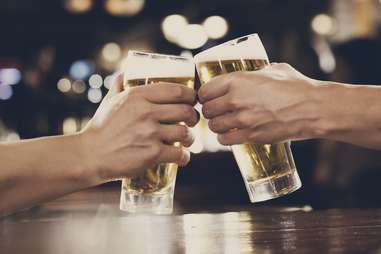 Beer glasses cheers