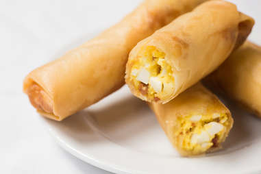 Deviled egg rolls