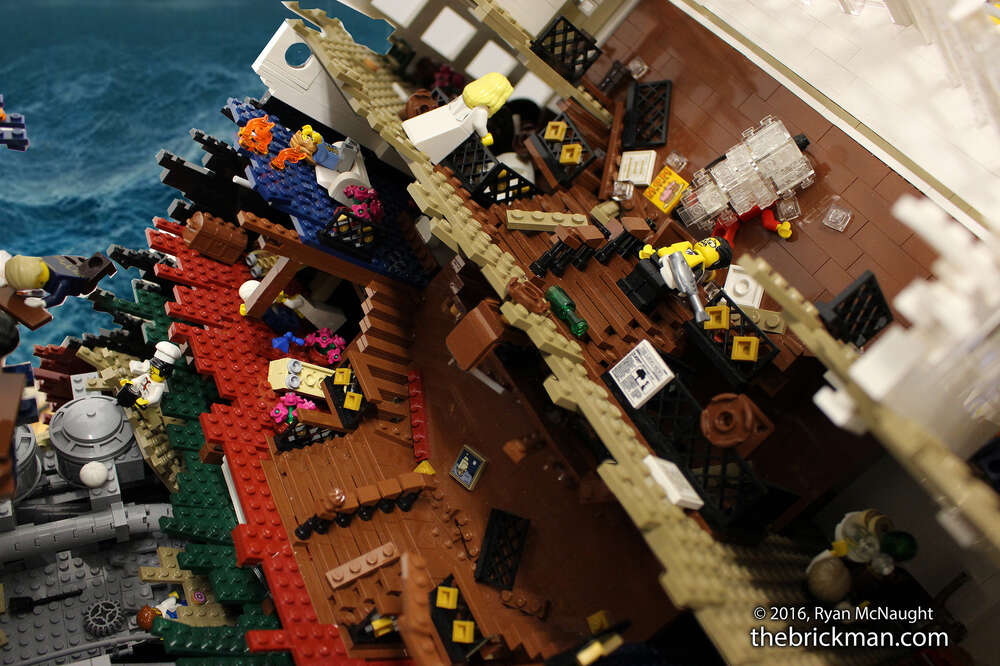 huge titanic lego set