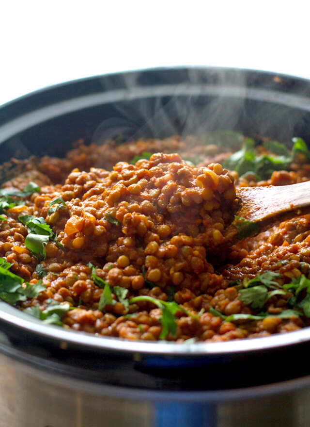 Red curry lentils