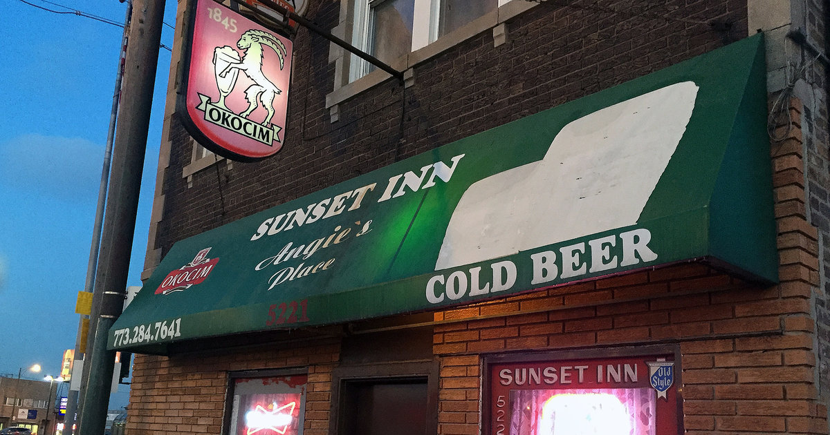 Angie's Bar and Sunset Inn A Chicago, IL Bar.