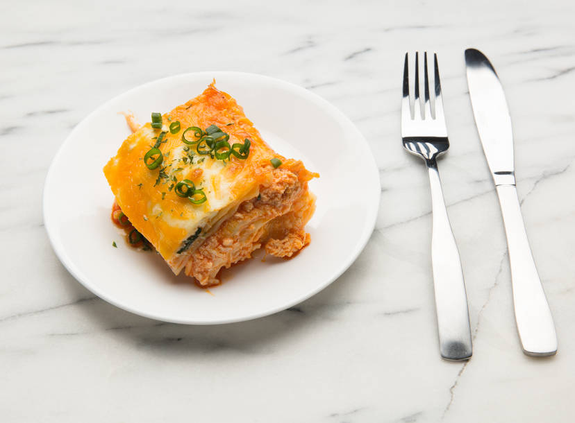 How To Make A Buffalo Chicken Lasagna Recipe Thrillist