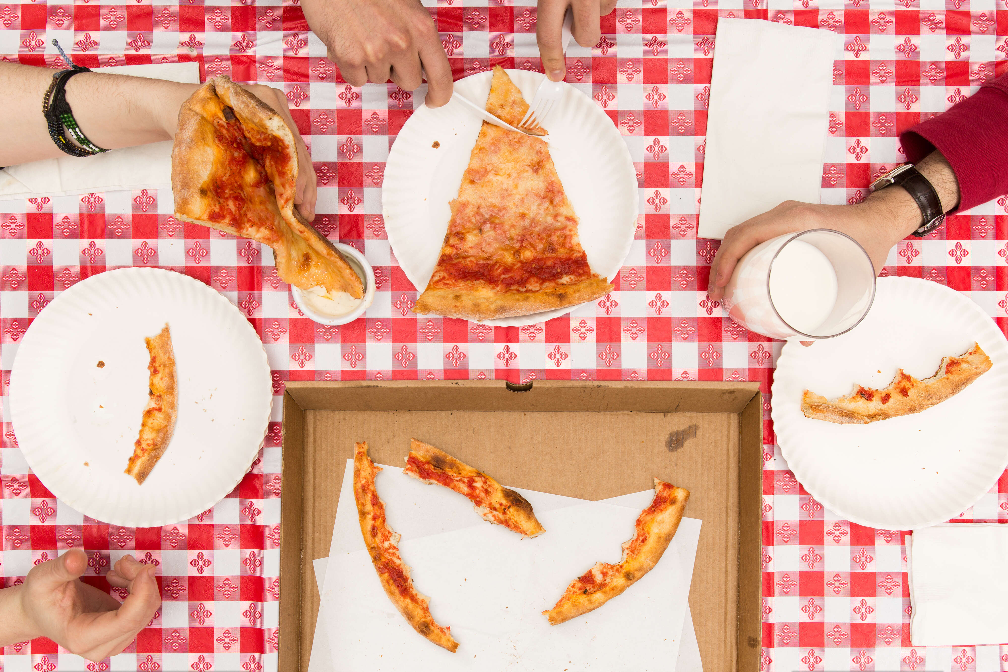 People Eating Pizza
