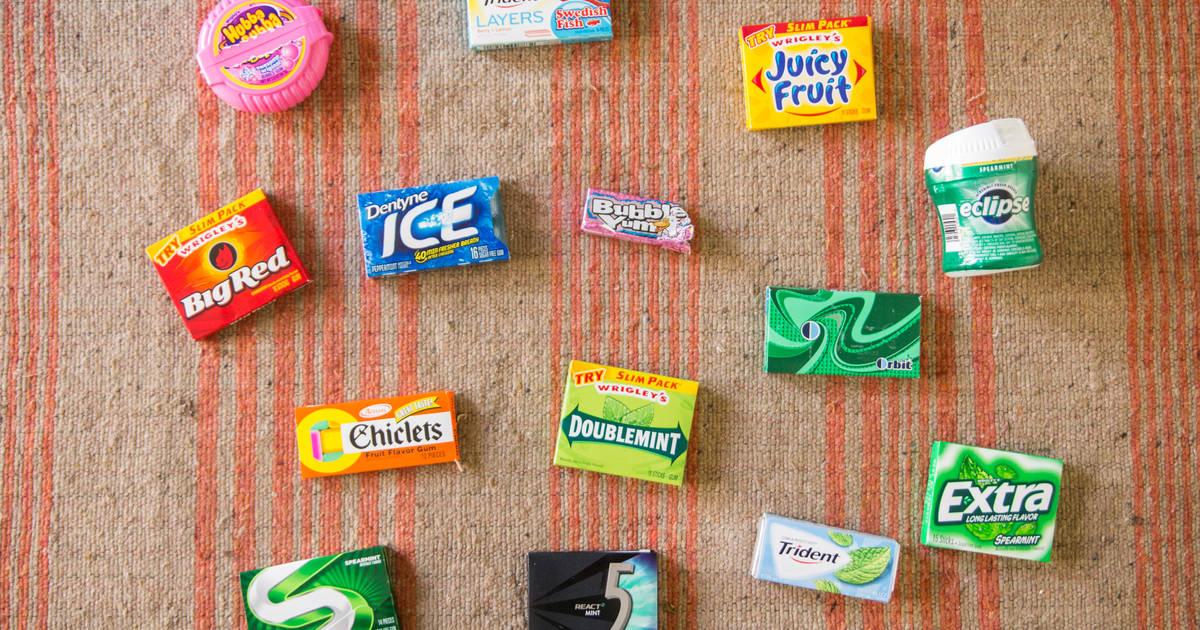 Chewing gum store brands