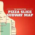 The Manhattan Pizza Slice Subway Map