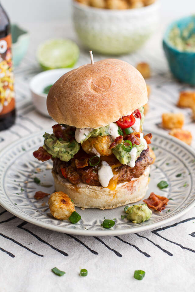 Totchos supreme burger