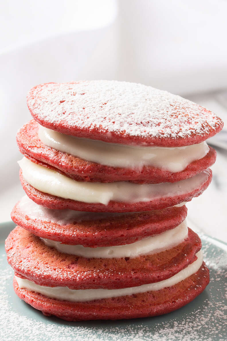 Red Velvet Pancakes -- Thrillist Recipes