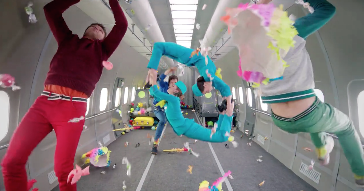 Ok go upside down inside out как снимали