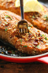 Pecan crusted salmon