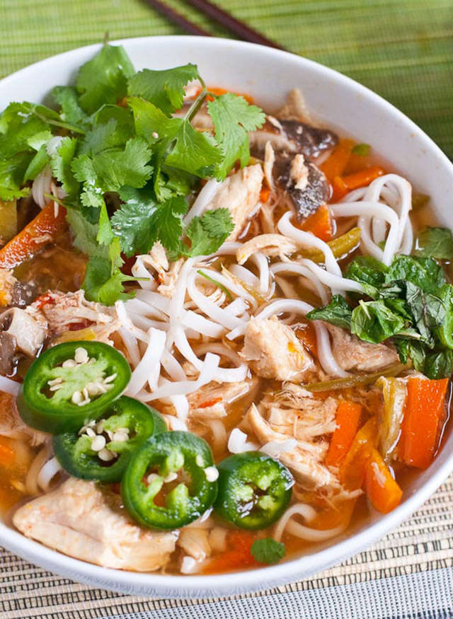 Asian noodle soup