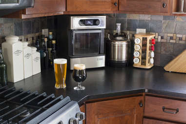 PicoBrew Zymatic automated beer brewing system in kitchen