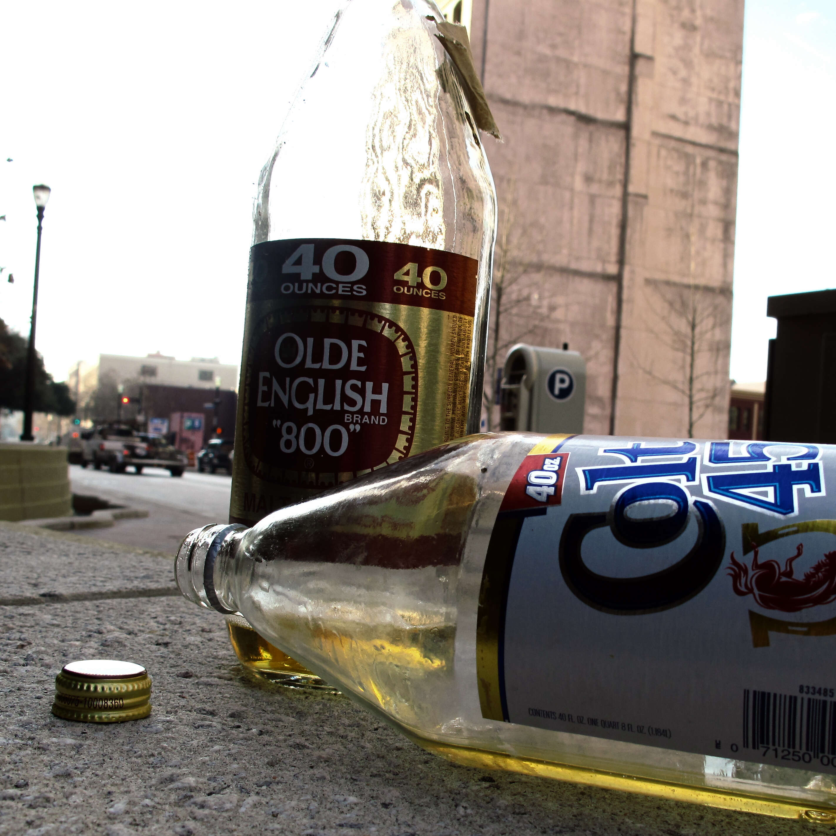 Colt 45 forty and Olde English forty