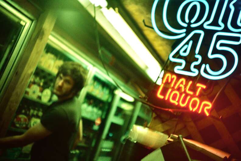 Colt 45 Malt Liquor neon sign