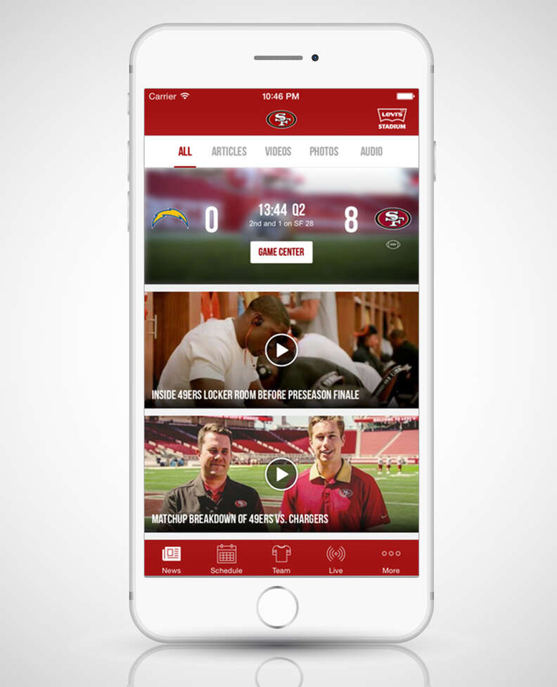 sf san francisco app 49ers sports football iphone
