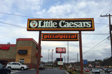 little caesars pizza sign