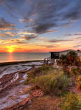 Florida beaches, sunset, beach house