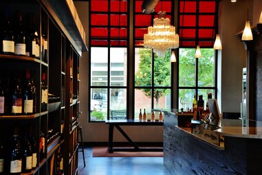 Interior shot of Petit Philippe wine bar