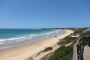 Beach in Tofo, Mozambique in Africa