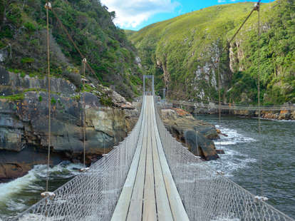 Bridge along the Garden Route in Tsitsikamma National Park, South Africa 