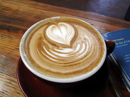 Four Barrel Coffee, latte, coffee art, San Francisco coffee