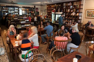 Full room at Accent on Wine bar