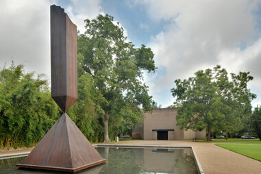 Broken Obelisk at Rothko Chapel in Houston, Texas