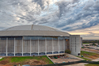 Astrodome Stadium in Houston, Texas in daylight