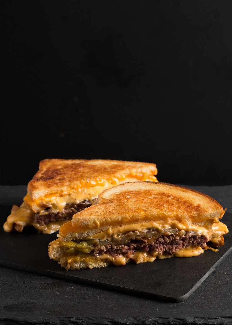 Tex-Mex patty melt