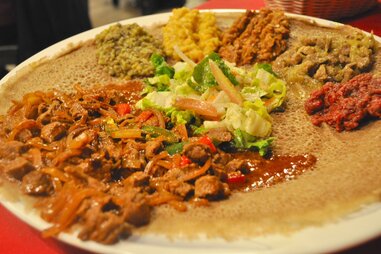 spicy ethiopian food at Axum