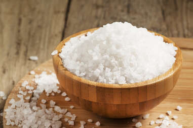sea salt in bowl