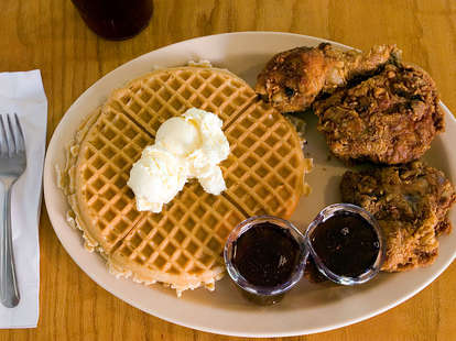 chicken & waffles, souther cooking