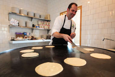 making tortillas