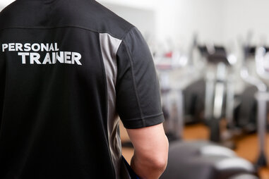 personal trainer at gym
