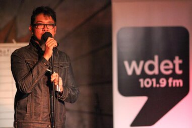 Alex Trajano, station manager at WDET-FM in Detroit, Michigan