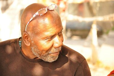 Olayami Dabls, founder of Dabls MBAD African Bead Museum and visual artist, Detroit, Michigan