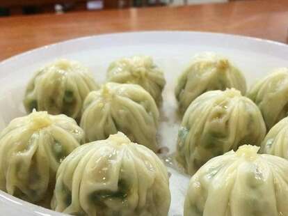 Myung Dong Kyoja's dumplings on plate