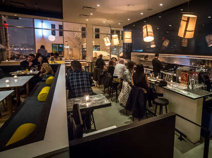 Interior of the Camlin wine bar in Williamsburg, New York City