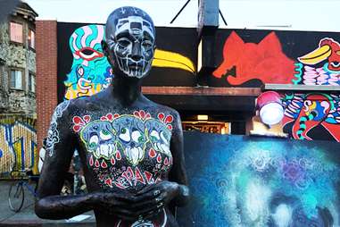art, statue, Oakland First Friday Festival
