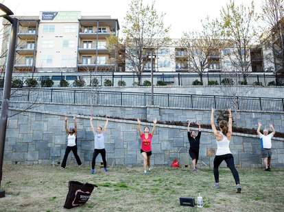 Women exercising at Atlanta Beltline