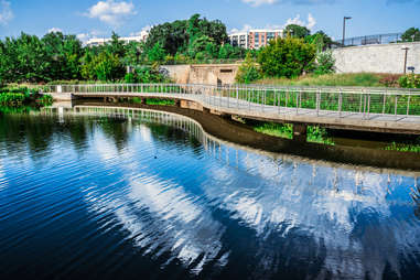 Clear day at the Historic Fourth Ward Park 