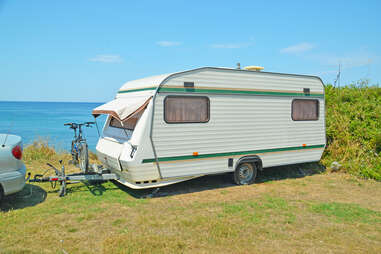 caravan car family vacation